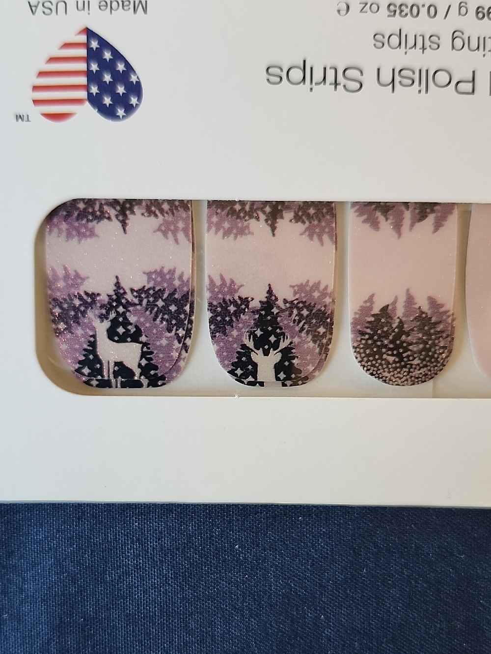 👉*RARE* "REINDEER WHISPERER" COLOR STREET 100% NAIL STRIPS ~SOFT PURPLE /WINTER
